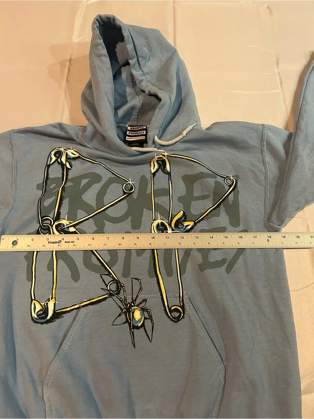 NWOT Broken Promises Piercer Blue Hoodie